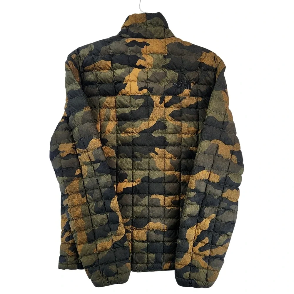 The North Face Mens M Green Camo Thermoball Eco Puffer Jacket Gorpcore Hiking